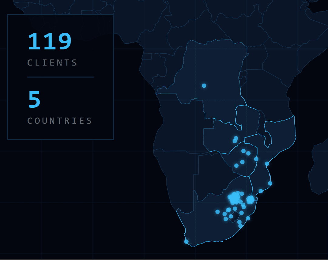 Relativity Group client locations across Africa